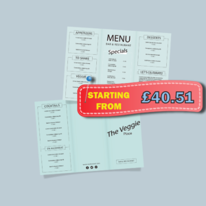 C-Fold Menu - 150gsm silk