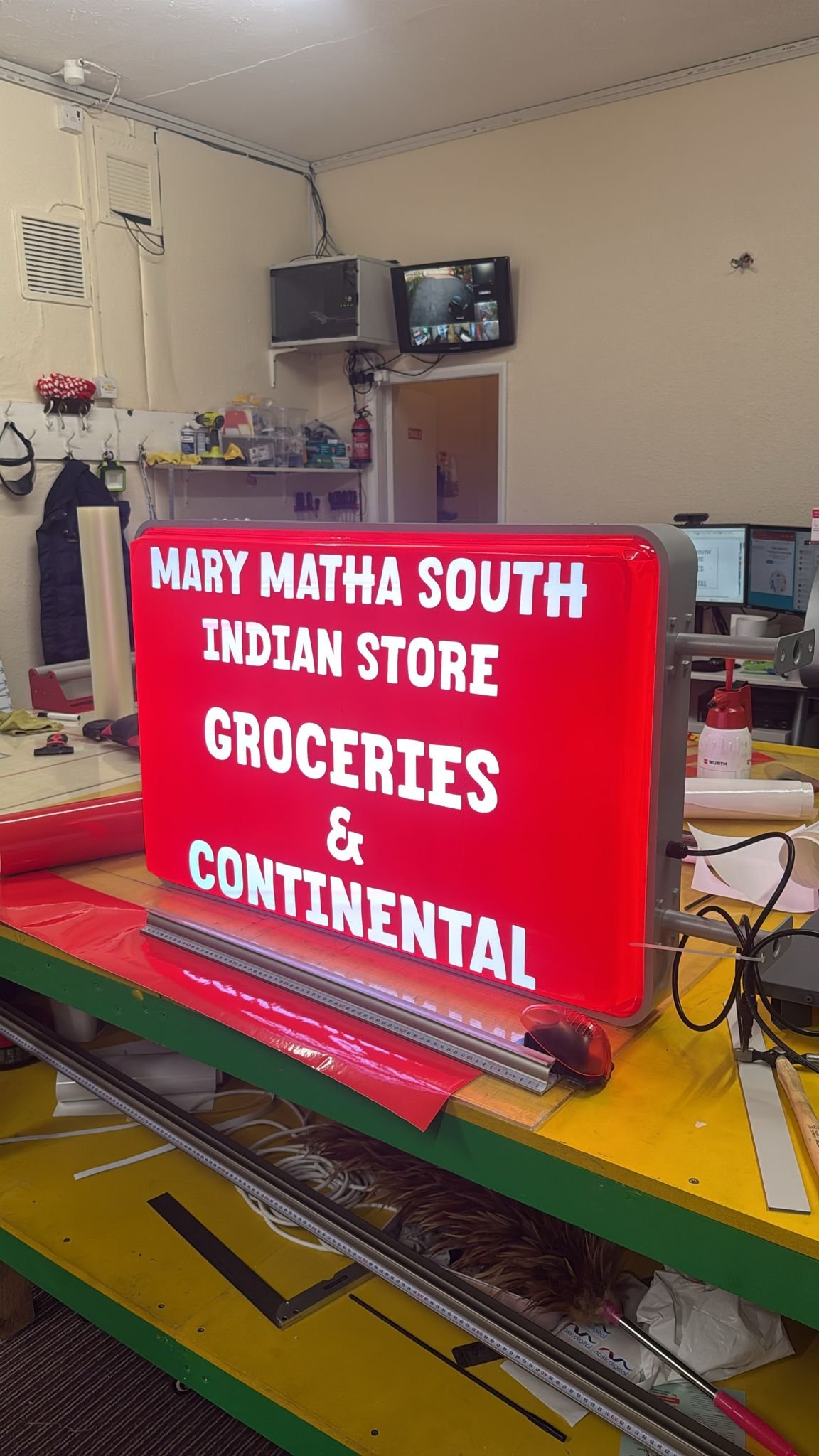 MARY MATHA sQUARE SIGN