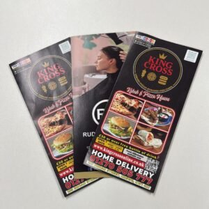 Half Folded Menu - 150gsm Silk