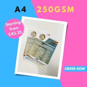 A4 Flyers & Leaflets - 250gsm Silk